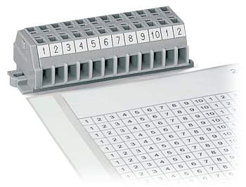 Лента для маркировки (самоклеящаяся) WAGO 210-333/500-002, Оттиск: 1 - 10, (1 шт)