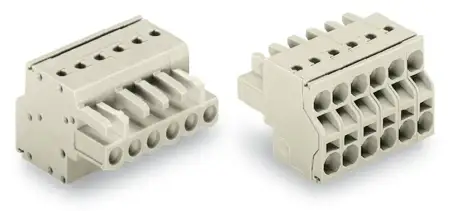 Розетка для подключения кабеля WAGO 721-2104/026-000, 4 pin, 0.2мм² - 2.5мм², 320В, 16А, CS: 5мм, (100 шт)