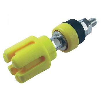 CL159775, CLIFF - Полюсный зажим TP/6, 30 А, желтый : 1 шт.