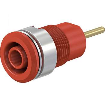 23.3010-22, Stäubli SLB4-R - Лабораторное гнездо, красный : 1 шт.