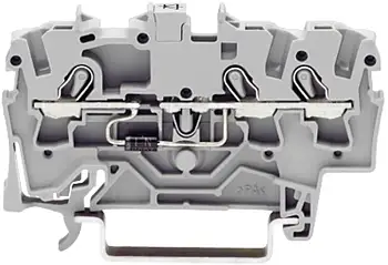 Диодная клемма WAGO 2001-1311/1000-411, 3 pin, 0.25мм² - 2.50мм², 250В, 500мА, конф: L, (1 шт)