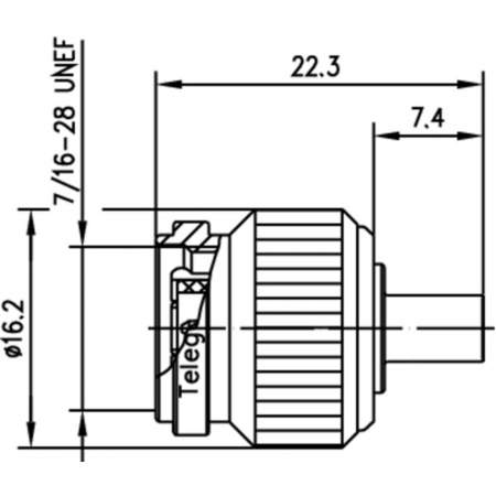 J01010A0021, Telegärtner - TNC-разъем, 50 Ом : 1 шт.
