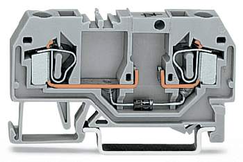 Диодная клемма WAGO 281-915/281-411, 2 pin, 0.08мм² - 4мм², 250В, 500мА, конф: L, (50 шт)