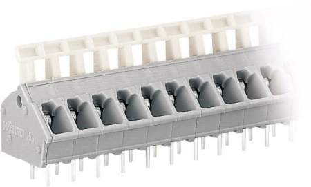 Быстроразъемная клемма WAGO 256-401, 1 pin, 0.08мм² - 2.50мм², 320В, 24А, CS: 5мм;5.08мм, (1 шт)