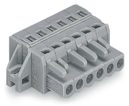 Розетка для подключения кабеля WAGO 231-107/031-000/034-000, 7 pin, 0.08мм² - 2.5мм², 320В, 15А, CS: 5мм, (25 шт)