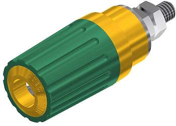 Высококачественный полюсной зажим SKS Hirschmann 930 757-188 PKI 100 винтовой зажим, 35 A, желто-зел