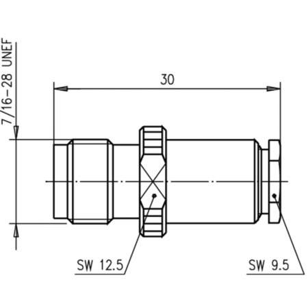 J01011A0014, Telegärtner - TNC-разъем, 50 Ом : 1 шт.