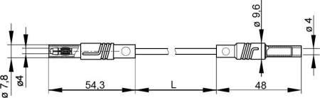 Безопасный тестовый провод SKS Hirschmann 934047100 MAL S GG-B 200/2.5