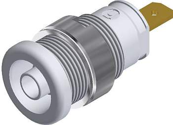 972355107, SKS-HIRSCHMANN SEB 2610 F4,8 - Лабораторное гнездо, Ø-контакта: 4 мм, белый : 1 шт.