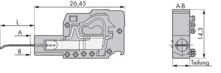 Розетка для подключения к печатной плате WAGO 231-161, 1 pin, 0.08мм² - 2.50мм², 250В, 500мА, CS: 7.50мм, (100 шт)