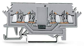 Диодная клемма WAGO 279-623/281-411, 4 pin, 0.08мм² - 1.50мм², 250В, 500мА, конф: L, (100 шт)