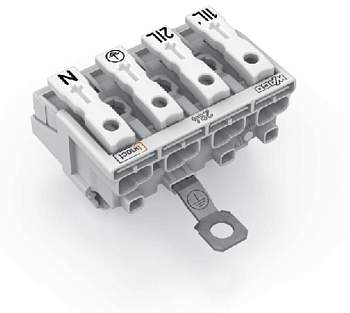 Разъем питания сети WAGO 294-8424, 4 pin, 0.5мм² - 2.5мм², 24А, (500 шт)
