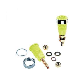 23.3020-20, Stäubli SLB4-G - Лабораторное гнездо, зеленый, желтый : 1 шт.