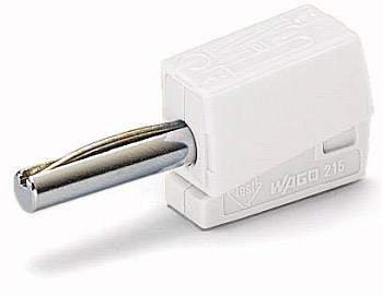 Jack разъем 4mm, WAGO 215-611, 0.08mm² - 2.5mm², 20A, частично изолированный, (1 шт)
