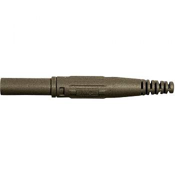 66.9196-27, Stäubli XL-410 - Лабораторный штекер, Ø-контакта: 4 мм, коричневый : 1 шт.