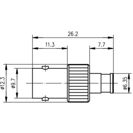 J01008F0013, Telegärtner - Коаксиальный BNC-разъем - SMB-разъем : 1 шт.