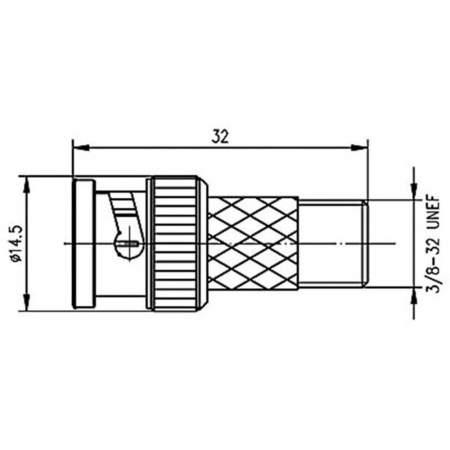 J01008A0023, Telegärtner - BNC-разъем - F-разъем : 1 шт.