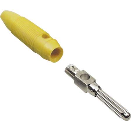 072163, BKL-ELECTRONIC - Пружинный штекер, Ø-контакта: 4 мм, желтый : 1 шт.