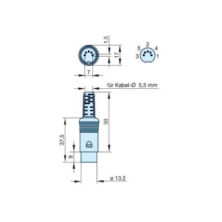 DIN-разъем Hirschmann мAS 50 S