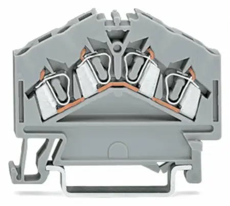 Клемма WAGO 280-646, 4 pin, 0.08мм² - 2.50мм², 800В, 24А, конф: L, (100 шт)