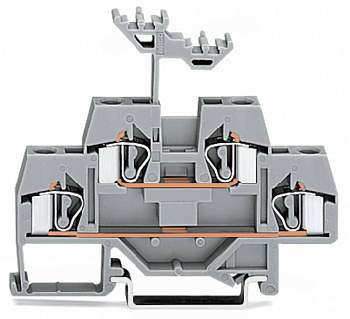 Двухуровневая клемма WAGO 281-619, 4 pin, 0.08мм² - 4мм², 500В, 26А, конф: L, (50 шт)