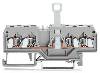 N клемма с разделителем WAGO 280-839, 4 pin, 0.08мм² - 2.50мм², 400В, 10А, конф: N, (50 шт)