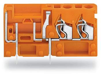 Быстроразъемная клемма WAGO 742-166, 1 pin, 0.08мм² - 2.50мм², 320В, CS: 5.08мм, (200 шт)