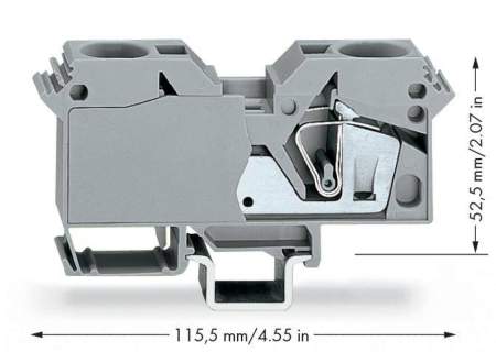 Клемма WAGO 285-601, 2 pin, 6мм² - 35мм², 800В, 125А, конф: L, (15 шт)
