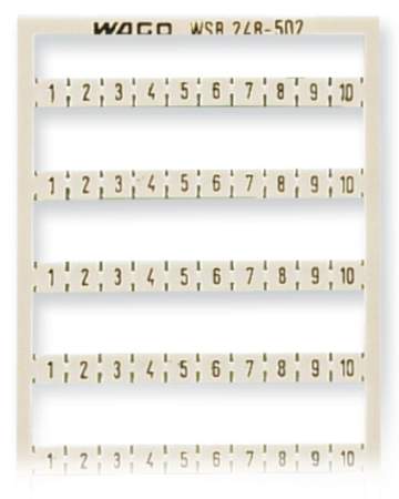 Система быстрой маркировки WAGO 248-502, Оттиск: 1 - 10, (5 шт)