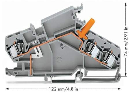 Клемма WAGO 282-865, 3 pin, 0.20мм² - 6мм², 500В, 30А, конф: L, (20 шт)