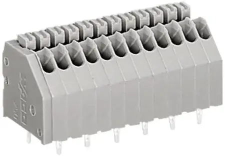 Быстроразъемная клемма WAGO 250-405, 5 pin, 0.14мм² - 0.50мм², 160В, 2А, CS: 2.50мм, (1 шт)