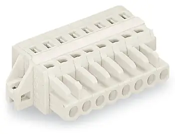 Розетка для подключения кабеля WAGO 721-108/027-000, 8 pin, 0.08мм² - 2.5мм², 630В, 16А, CS: 5мм, (50 шт)