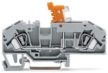 N клемма WAGO 282-697, 2 pin, 0.20мм² - 6мм², 400В, 30А, конф: L, (25 шт)