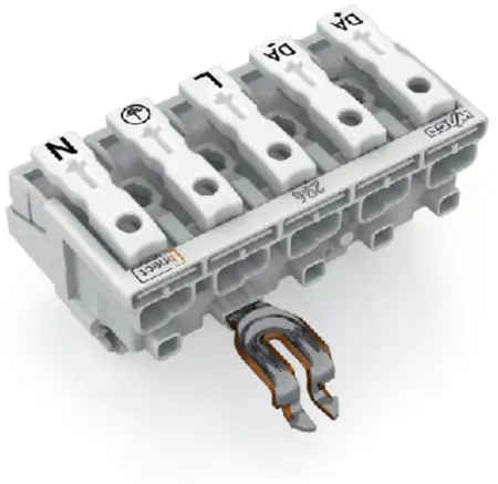 Разъем питания сети WAGO 294-8325, 5 pin, 0.5мм² - 2.5мм², 24А, (250 шт)