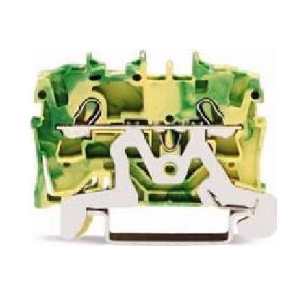 PG клемма WAGO 2002-1207, 2 pin, 0.25мм² - 4мм², 24А, конф: Terre, (1 шт)