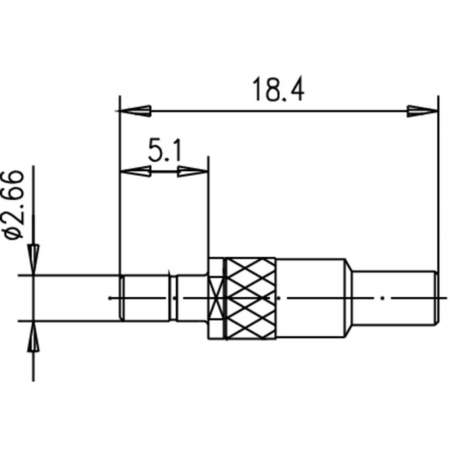 J01190A0011, Telegärtner - SSMB-разъем, 50 Ом : 1 шт.