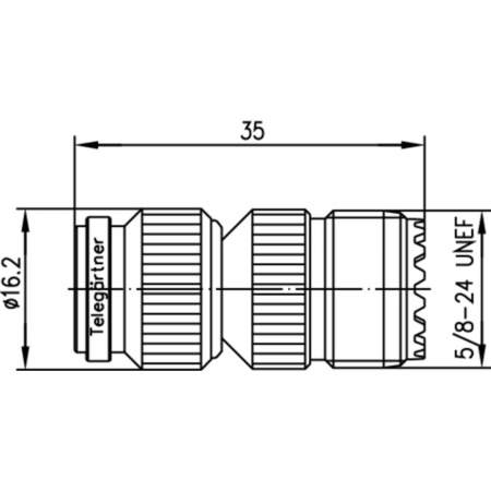 J01019A0003, Telegärtner - Коаксиальный TNC-разъем - UHF-разъем : 1 шт.