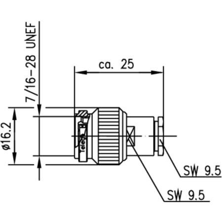 J01010A0022, Telegärtner - TNC-разъем, 50 Ом : 1 шт.