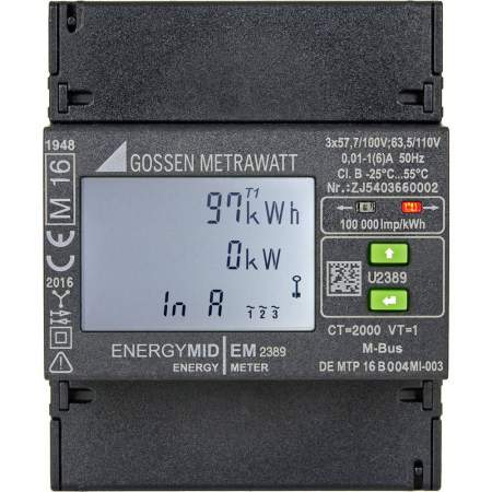 Счетчик электроэнергии (3-х фазный) с преобразователем Gossen Metrawatt U2389-V016 