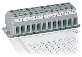 Лента для маркировки (самоклеящаяся) WAGO 210-333/600-103, Оттиск: 1 - 12, (1 шт)