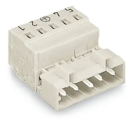 Штифтовая планка WAGO 721-607/000-044, 7 pin, 0.08мм² - 2.50мм², 320В, 12А, CS: 5мм, (50 шт)