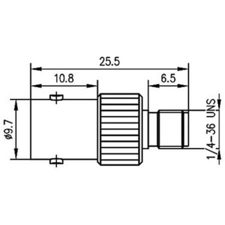 J01008A0019, Telegärtner - BNC-разъем - SMA-разъем : 1 шт.