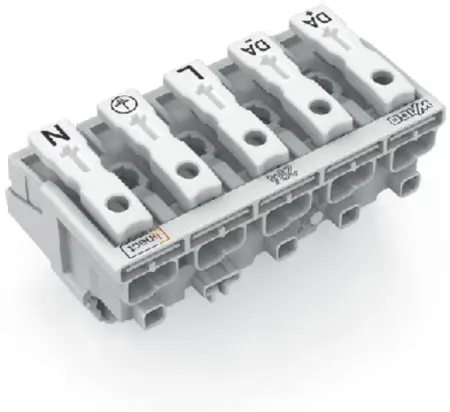 Разъем питания сети WAGO 294-8035, 5 pin, 0.5мм² - 2.5мм², 24А, (250 шт)