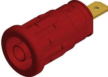 972361101, SKS-HIRSCHMANN SEP 2610 F4,8 - Лабораторное гнездо, Ø-контакта: 4 мм, красный : 1 шт.