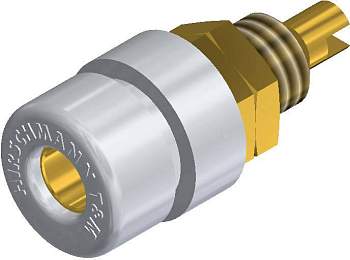 930166701, SKS-HIRSCHMANN BIL 30 Au - Лабораторное гнездо, Ø-контакта: 4 мм, белый : 1 шт.