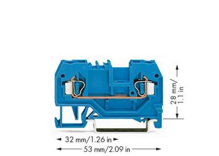 Клемма WAGO 280-904, 2 pin, 0.08мм² - 2.50мм², 800В, 24А, конф: N, (100 шт)