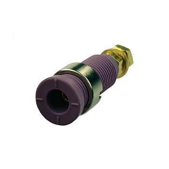 975454709, SKS-HIRSCHMANN MSEB 2600 G M3 Au - Лабораторное гнездо, Ø-контакта: 2 мм, фиолетовый 1шт
