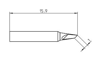 Паяльное жало Weller T0050102799 RTP 010 K MS