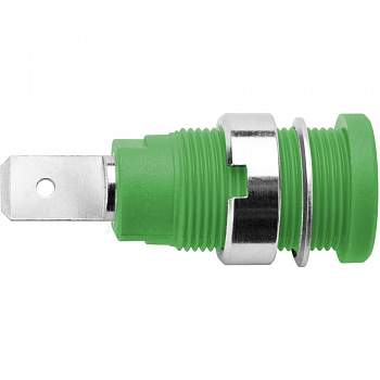 SEB 6452 Ni / GN, Schützinger - Лабораторное гнездо, Ø-контакта: 4 мм, зеленый : 1 шт.