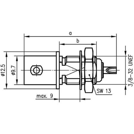 J01001B0615, Telegärtner - BNC-разъем, 50 Ом : 1 шт.